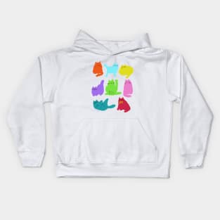 Cat Poses Kids Hoodie